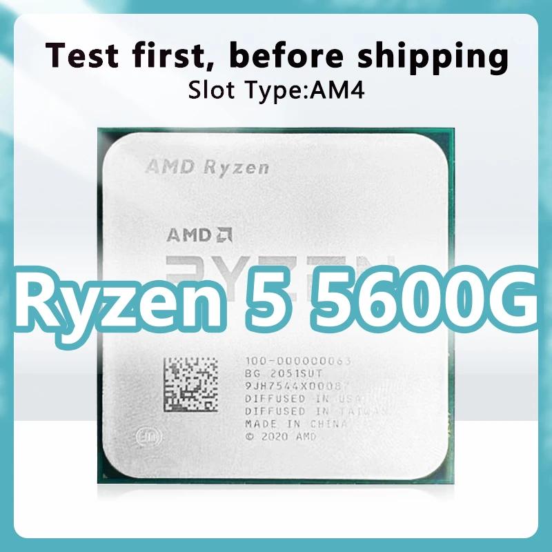 Ryzen 5 5600G CPU 7nm 6 ھ 12  3.9GHz 16MB 65W μ  AM4, A520 ũž  R5 5600G